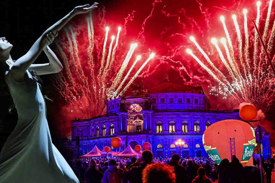 Feuerwerk zur Eröffnung.
