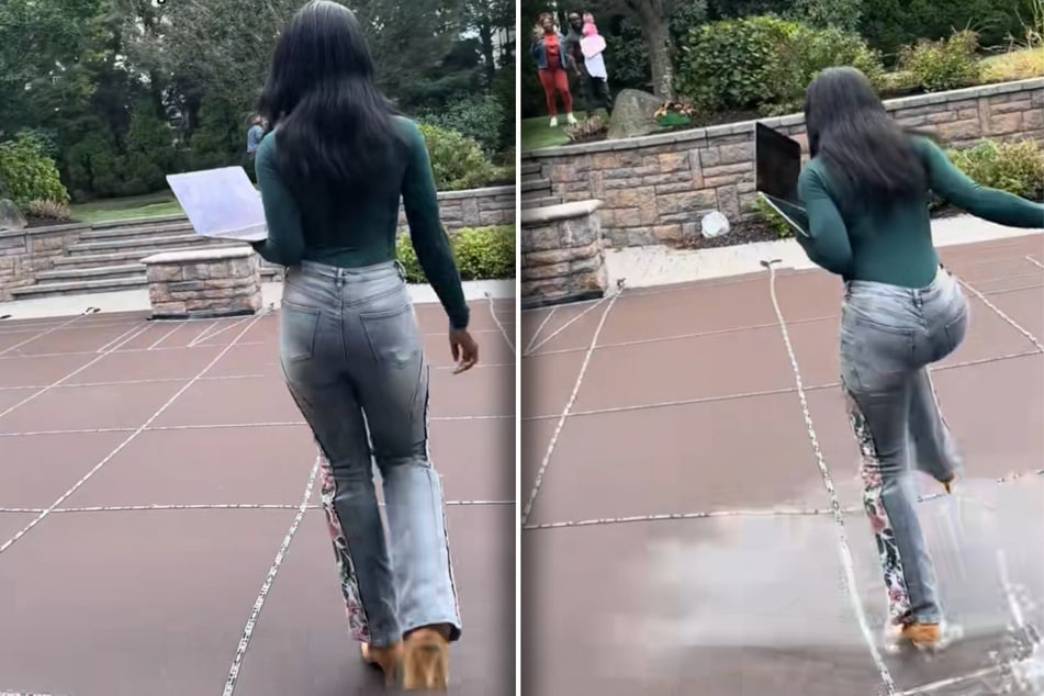 Maklerin Danielle Eyubeh (30) wollte ihren Kunden die Terrasse zeigen, bemerkte ihren Fehler erst, als es zu spät war.