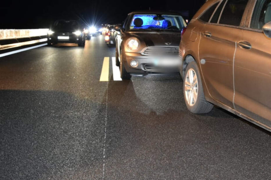 Der Verkehr staute sich.