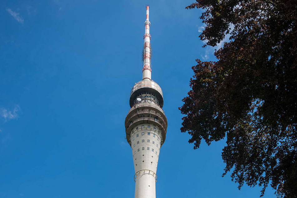Der Fernsehturm in Dresden.