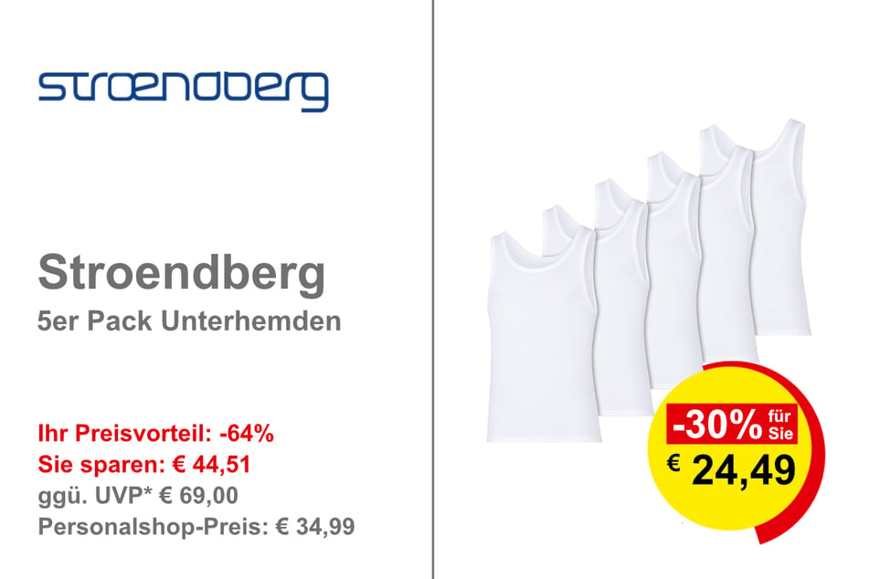 Stroendberg 5er Pack Unterhemden