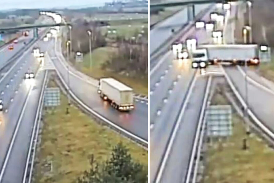 Die Irrfahrt ist auf Video festgehalten wurden.