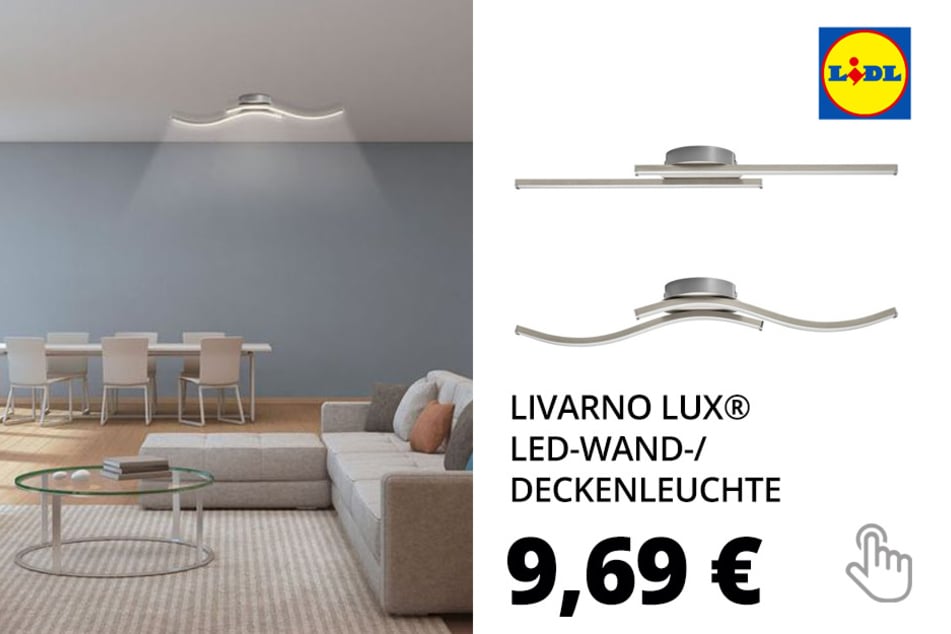 LIVARNO LUX® LED-Wand-/ Deckenleuchte, 12 Watt, warmweiß