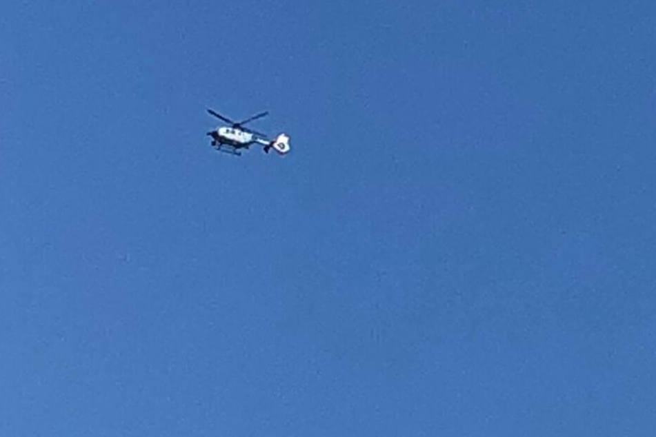 Dieser Helikopter suchte nach dem Vermissten.