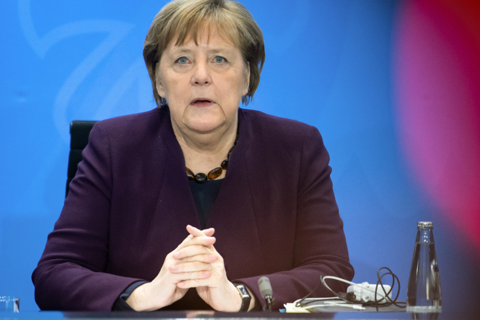 Bundeskanzlerin Angela Merkel äußert sich bei einer Pressekonferenz im Bundeskanzleramt.