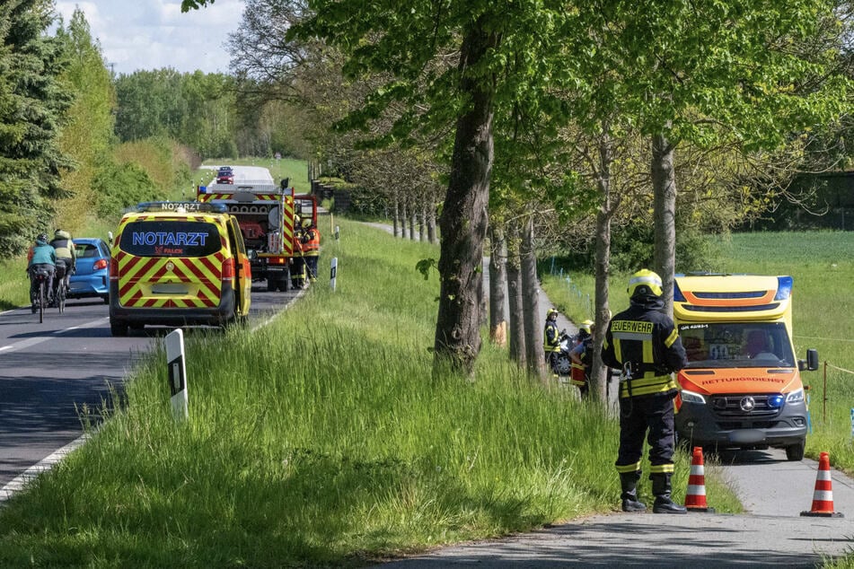 Der Unfall ereignete sich auf der B99 zwischen Leuba und Hagenwerder.