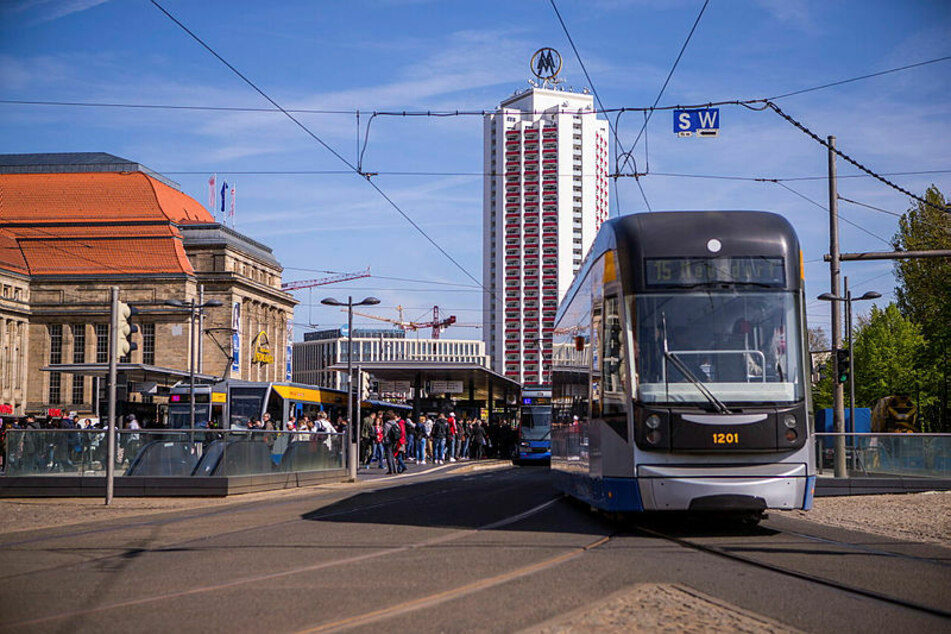 Baustelle am Leipziger Hauptbahnhof: Das kommt ab Montag auf Autofahrer und Tram-Gäste zu