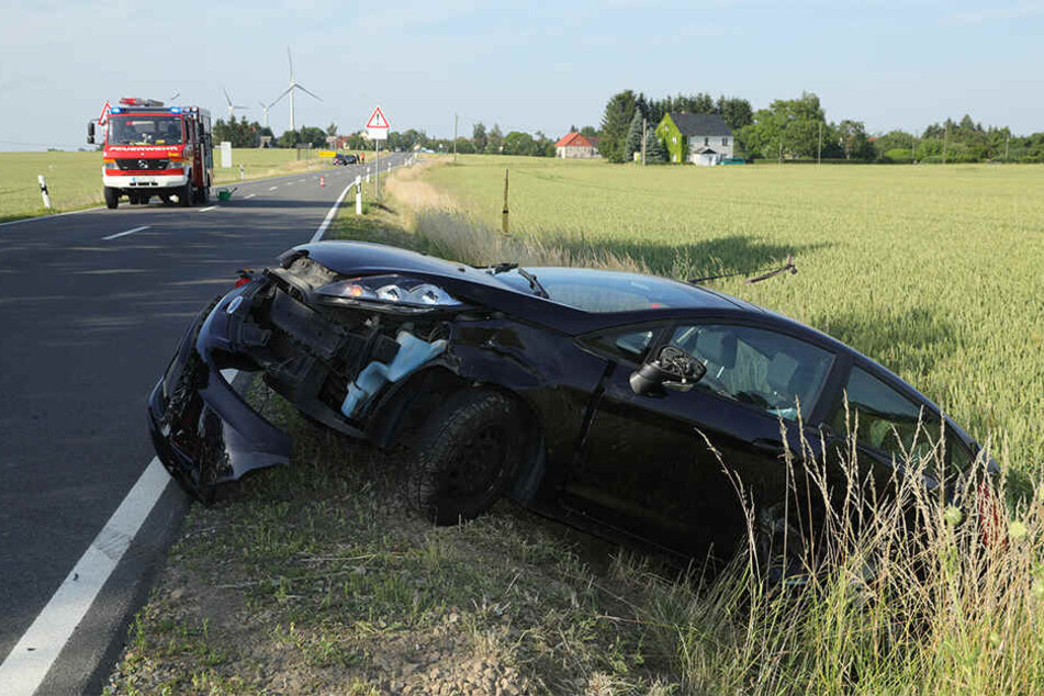 Der Ford Fiesta wurde ebenfalls heftig erwischt.