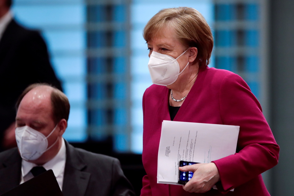 Bundeskanzlerin Angela Merkel (66, CDU) kommt zur wöchentlichen Kabinettssitzung im Kanzleramt.
