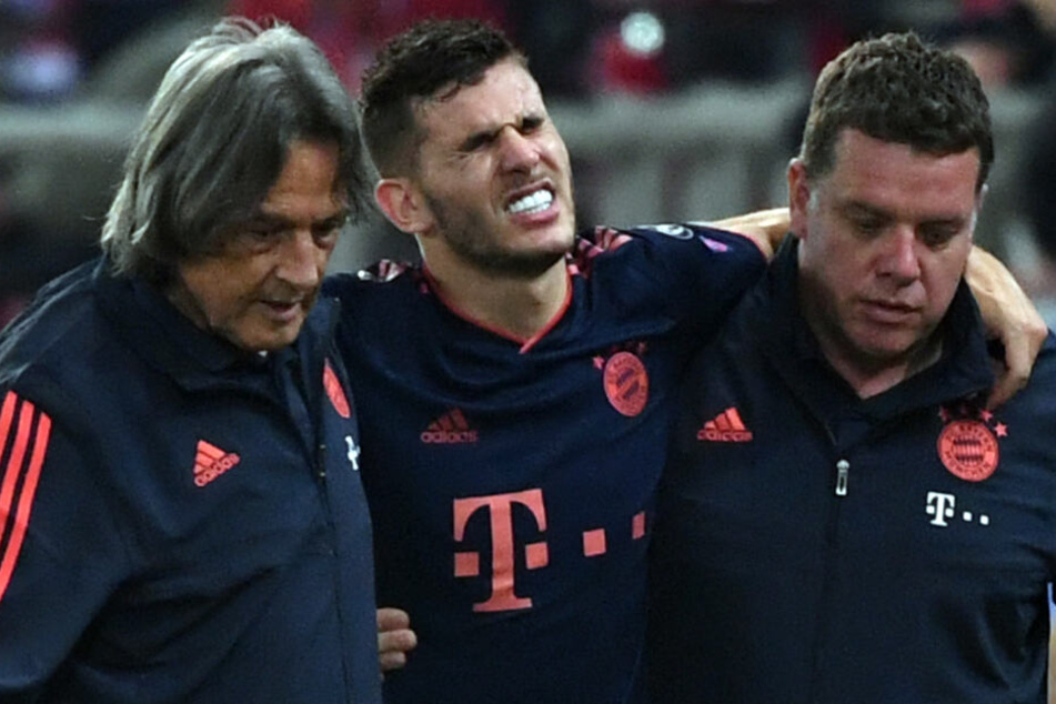 Lucas Hernández (M.) hatte sich Ende Oktober eine Bänderverletzung zugezogen.