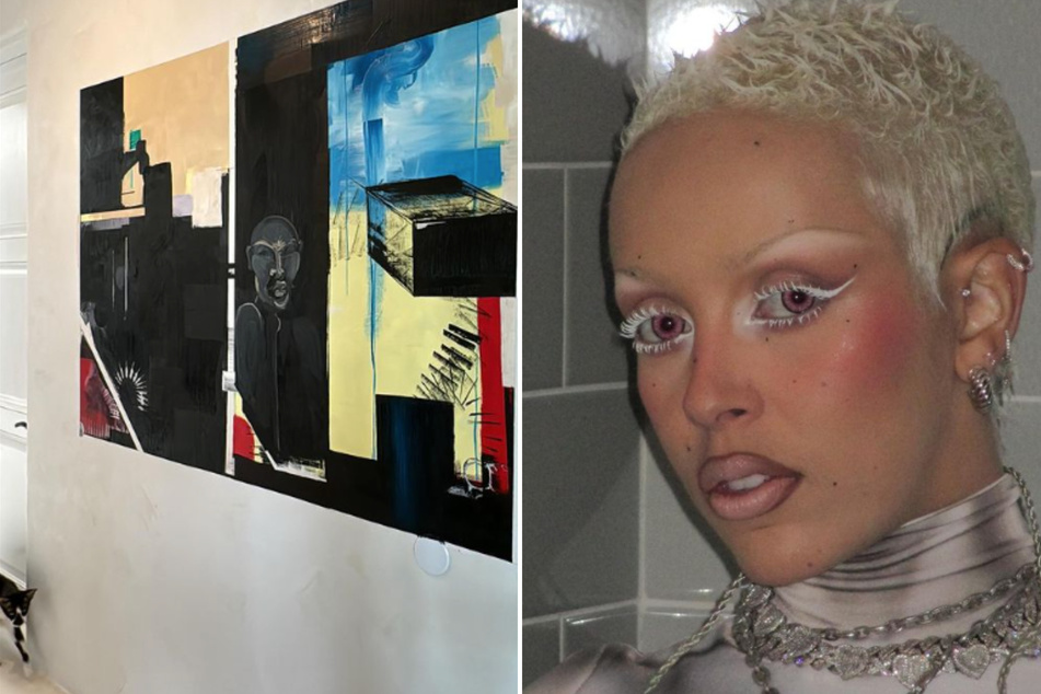 Instagram users are all about Doja Cat's lastest painting.