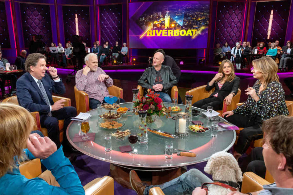Durften oder wollten sie nicht im Ersten talken? "Riverboat" mit dem neuen Moderatorengespann Kim Fisher (g.r.) und Jörg Kachelmann (g.l.).