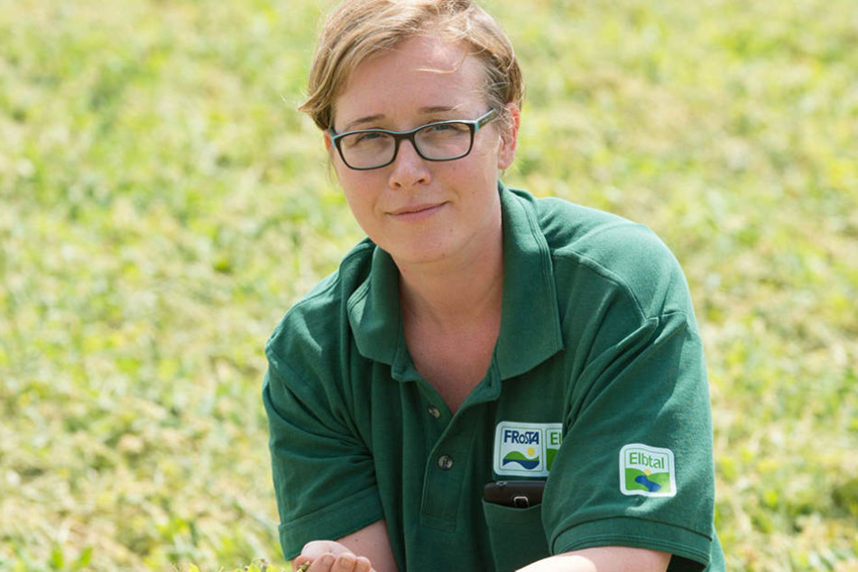 Anbauberaterin Susann Lieber managt die Erbsenproduktion.
