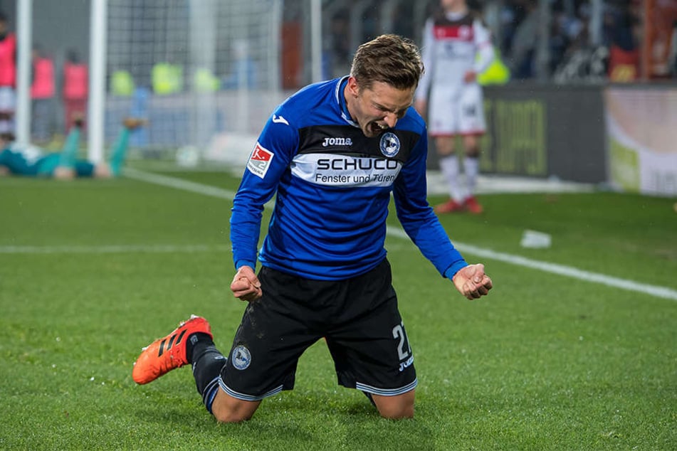 In der 77. Minute schoss Konstantin Kerschbaumer gegen St. Pauli das 4:0.