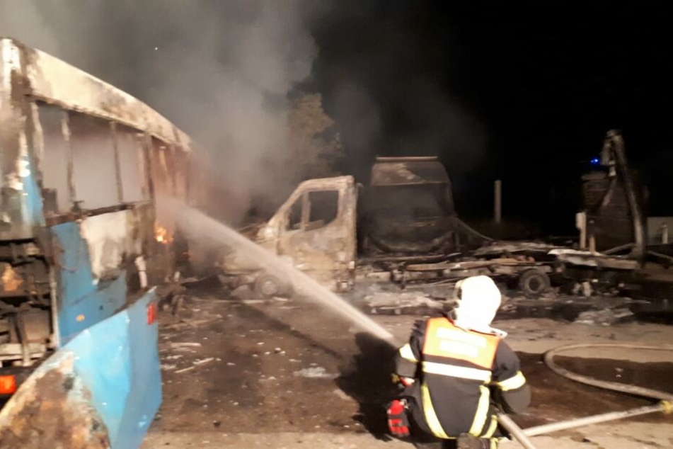 Die Feuerwehr musste in der Nacht nach Meißen ausrücken.