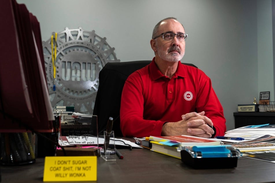 United Auto Workers President Shawn Fain is calling for a general strike on May 1, 2028.