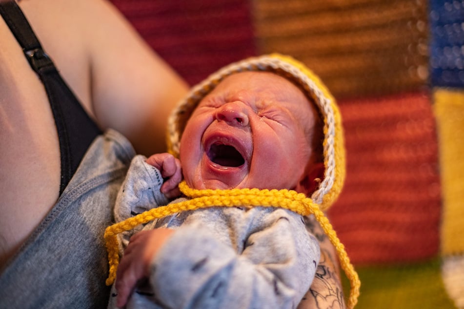 Sarah Frost brachte ihr Baby an einer Esso-Tankstelle zur Welt. (Symbolbild)