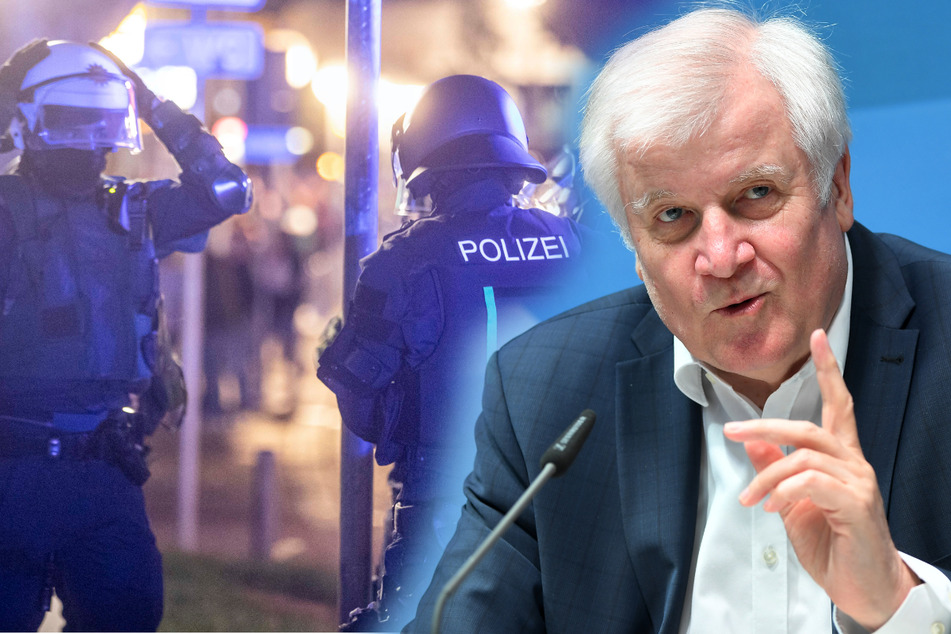 Horst Seehofer macht nach den Krawallen in Stuttgart Station. (Montage)
