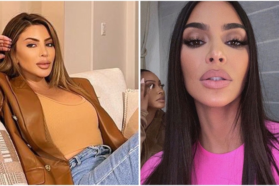 On Thursday, Kim Kardashian (r.) posted a selfie of herself with a spicy caption that fans assume was directed towards Larsa Pippen (l.).