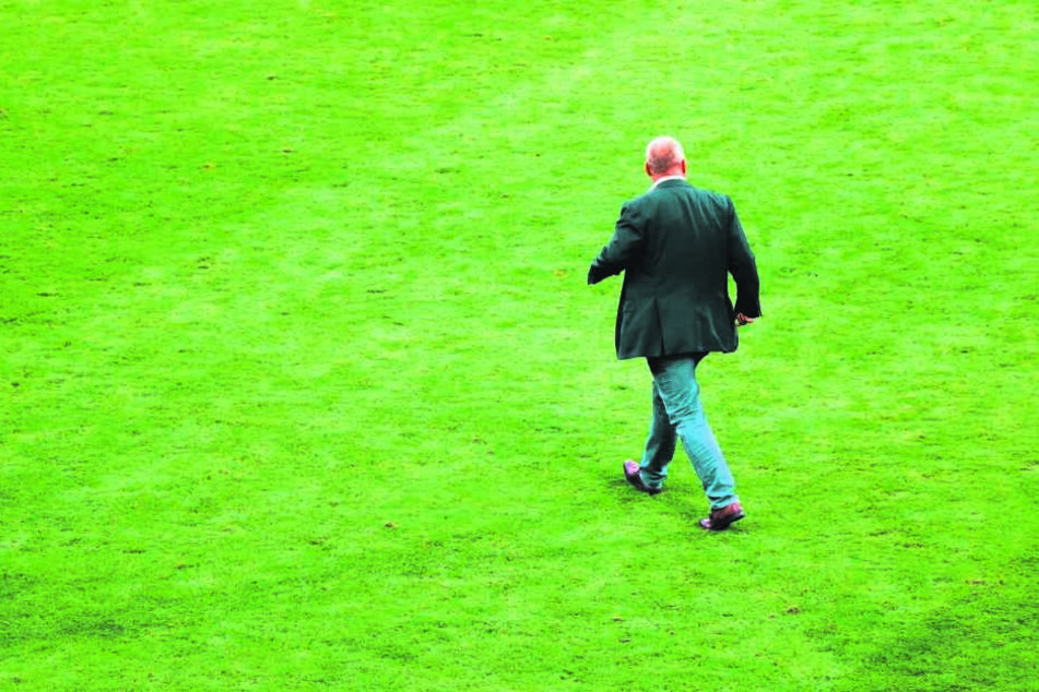 Erst bergab, dann nur noch bergauf: In seinem ersten Jahr als Präsident stieg Helge Leonhardt mit dem FC Erzgebirge ab.