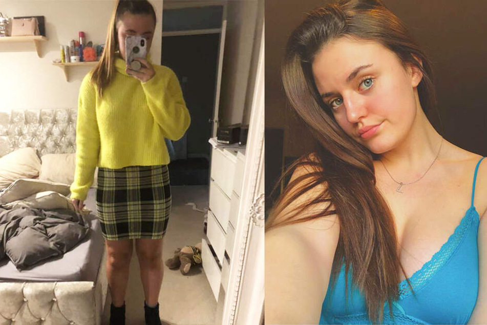 Lillie Cattell zeigt sich auf Facebook-Selfies sehr viel freizügiger, als in ihrem Praktikums-Outfit (links).