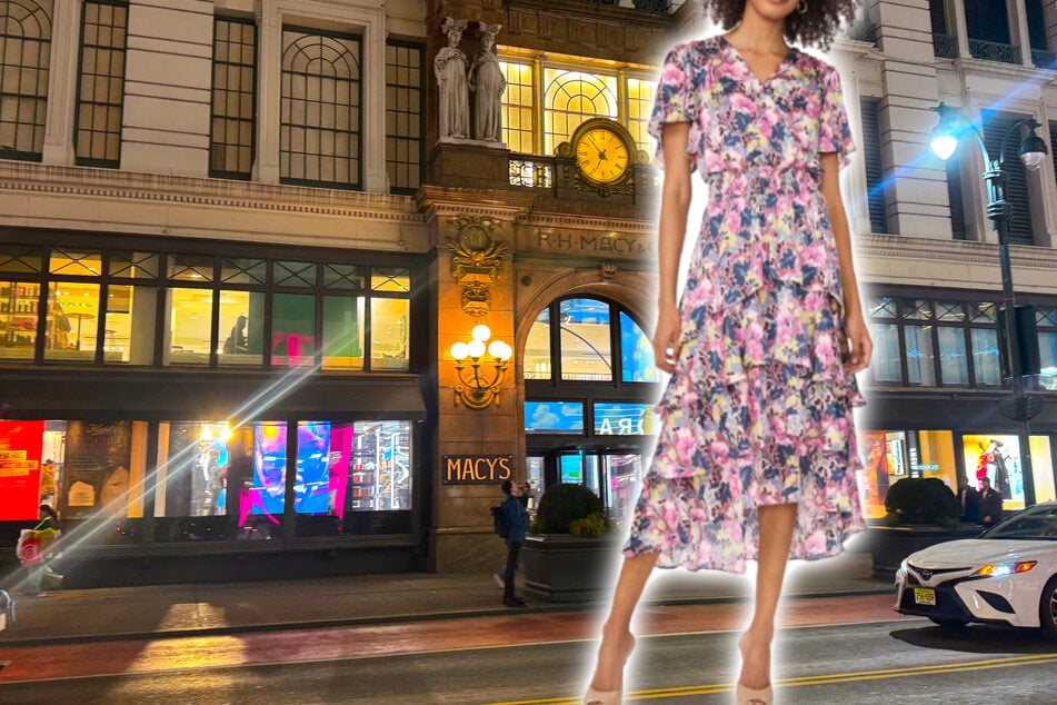 The floral dress that went viral on TikTok is now on sale at Macy's for much less than it is anywhere else