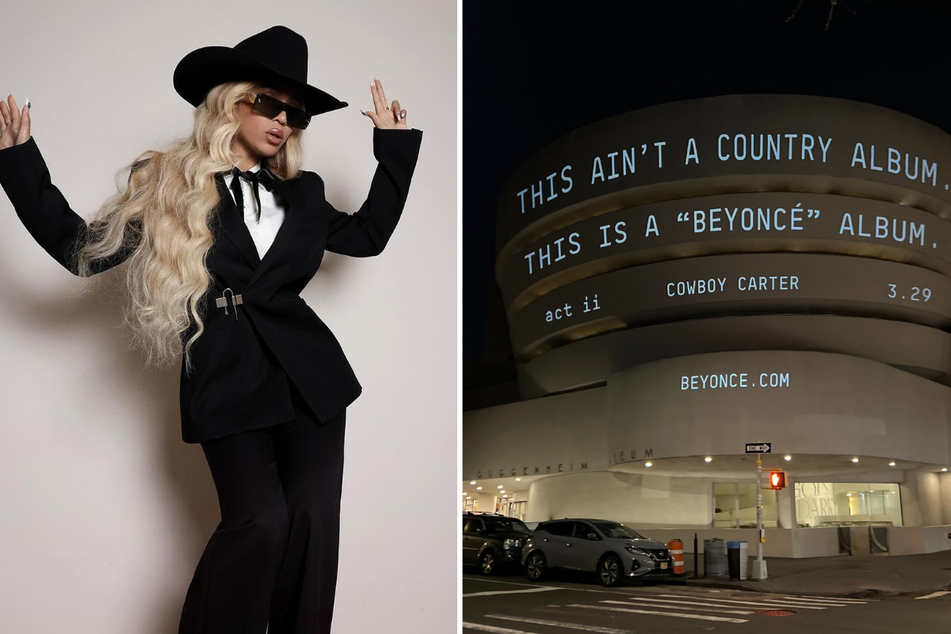 Beyoncé's Cowboy Carter has been promoted on the exterior of several New York City museums, but the institutions have confirmed they weren't involved in the stunt.