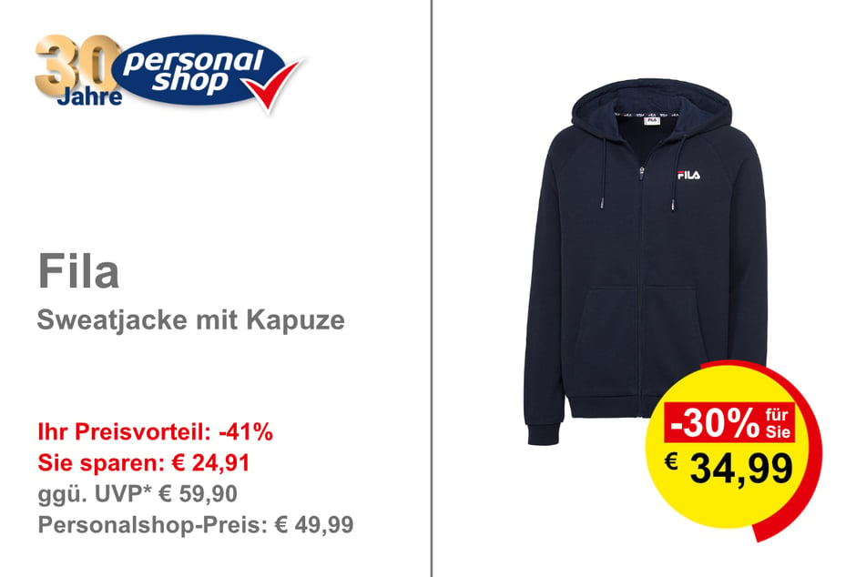 Fila Sweatjacke mit Kapuze