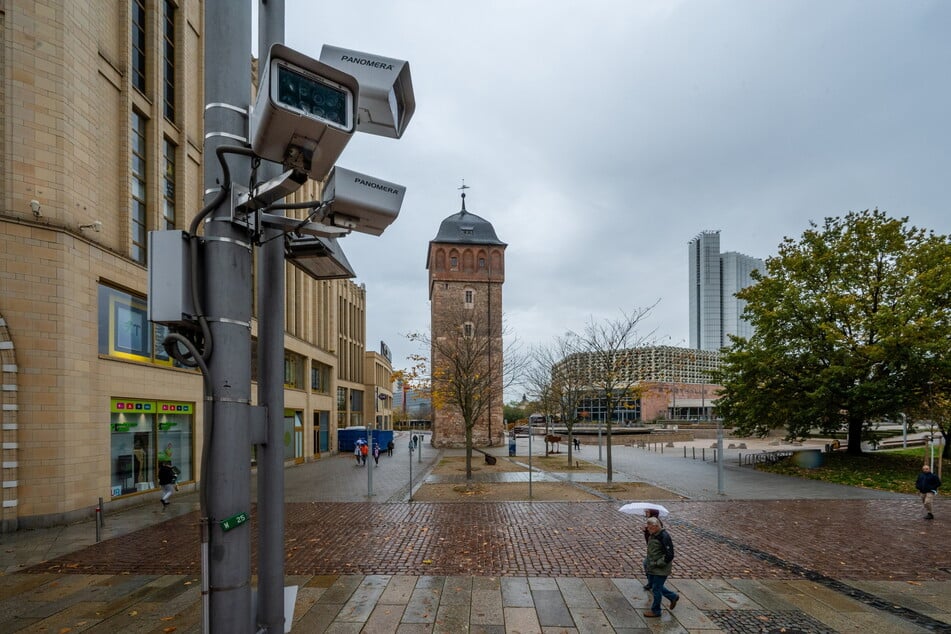 Chemnitz, with its Red Tower, provided beautiful motifs for the drama series in which residents are monitored 24 hours a day.