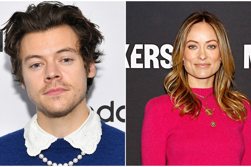 Harry Styles (l) opened up about the negativity surrounding his relationship with Olivia Wilde for the first time.