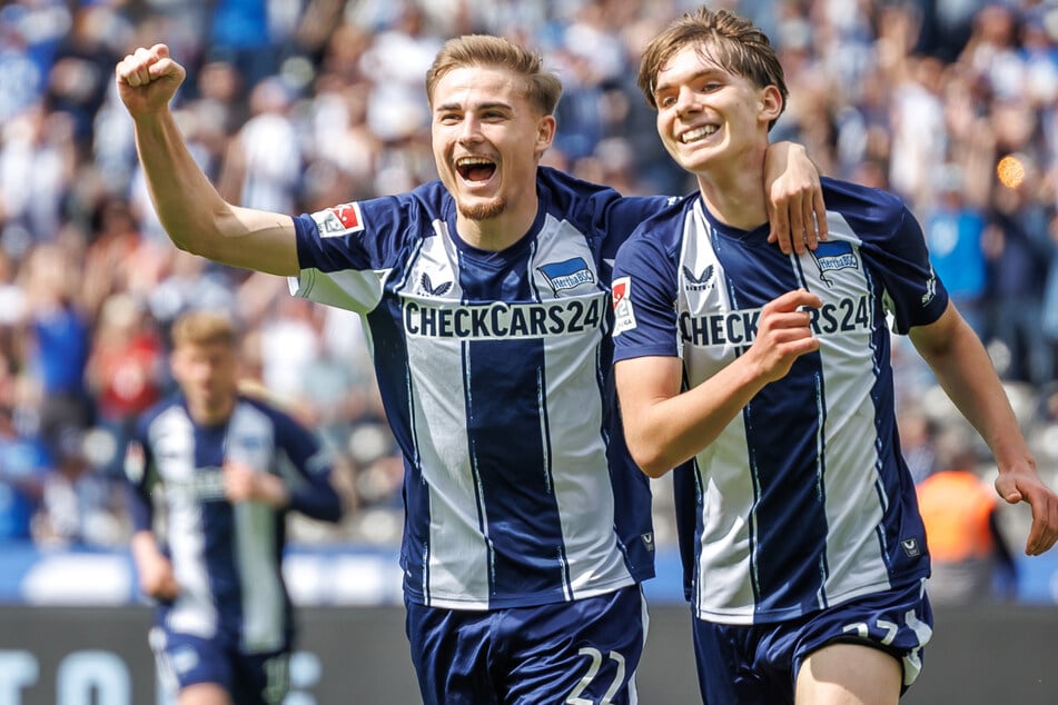 Kennet Eichhorn (16, r.) wird von vielen Top-Klubs umworben, auch Marten Winkler (23) will in die Bundesliga.