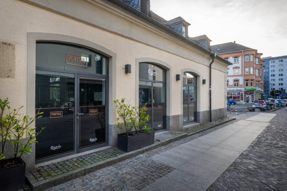 Das ehemalige Ponytail am Eingang zur Innenstadt von Chemnitz an der Inneren Klosterstraße 1.