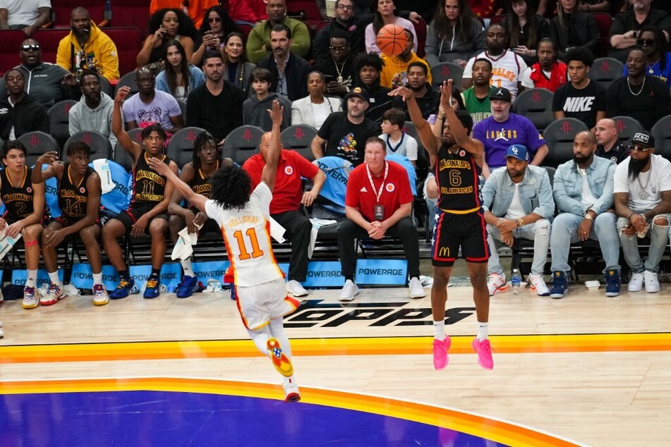 Bronny James Shows Off New McDonald's All-American Jersey