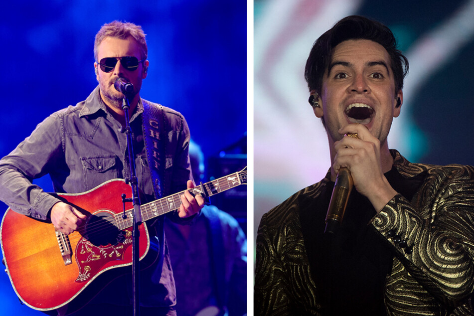 Eric Church (l) is set to publicly release a fan exclusive album, and Panic! At The Disco is set to drop their seventh studio album.
