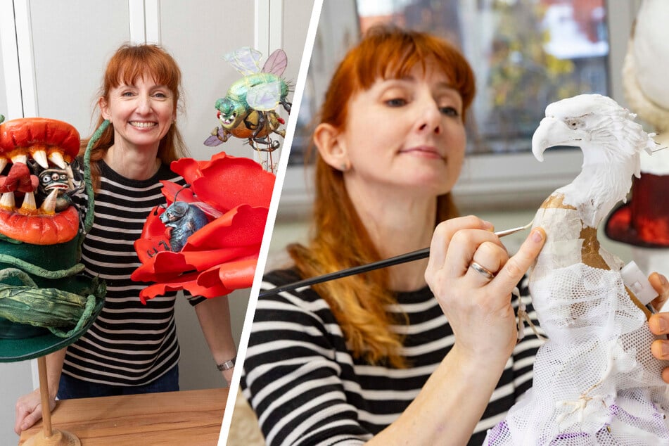 Dresden: Bei Hutball-Siegerin Katrin landet diesmal ein Vogel auf dem Schopf