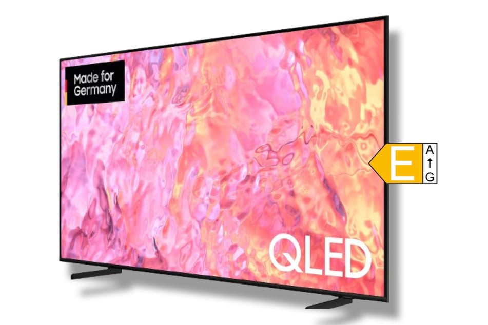 Der Samsung GQ50Q60CAU 50-Zoll (1,27 m) QLED-TV.