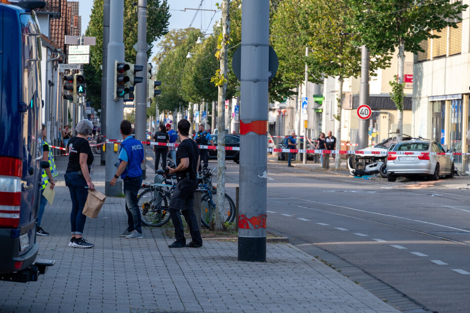 Die Frankfurter Landstraße ist eine von Fußgängern wie Autofahrern stark frequentierte Straße. Ein Wunder, dass hier nicht mehr Personen zu Schaden gekommen sind.