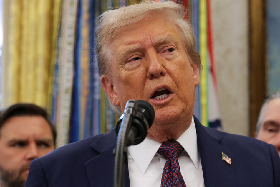 Donald Trump reacted to viral rumors about his health – including some claiming that he had died – during a press conference on Tuesday.