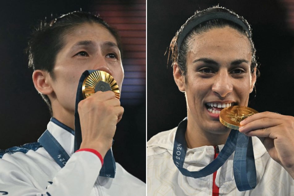 Female Olympians Lin Yu-ting of Taiwan (l.) and Imane Khelif of Algeria are once again under attack by the International Boxing Association in a new lawsuit.