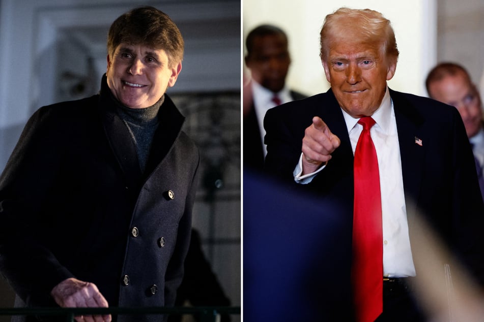 Former Illinois governor Rod Blagojevich (l.), who was convicted for corruption, has been pardoned by US President Donald Trump.