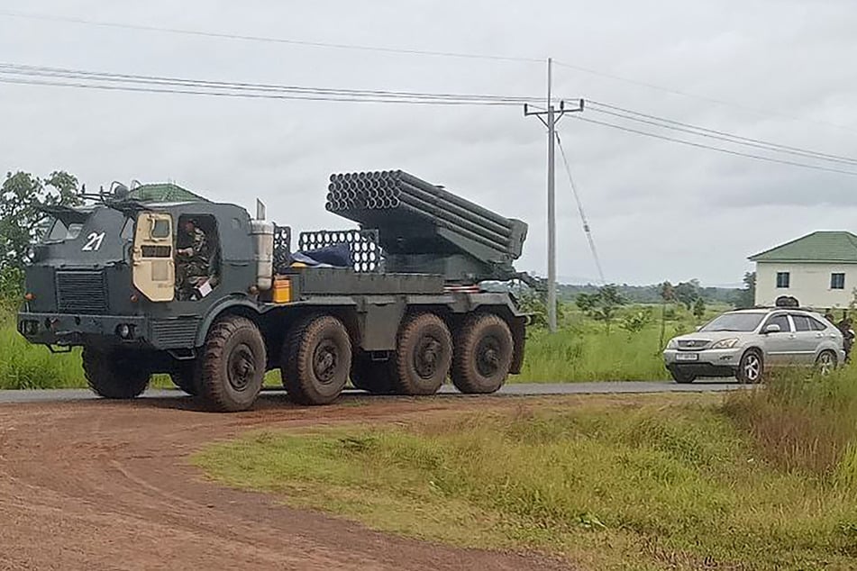 Kambodscha soll seinen Nachbarn mit Grad-Raketen beschossen haben, wie sie von BM-70-Mehrfachraketenwerfern wie diesem abgefeuert werden können.