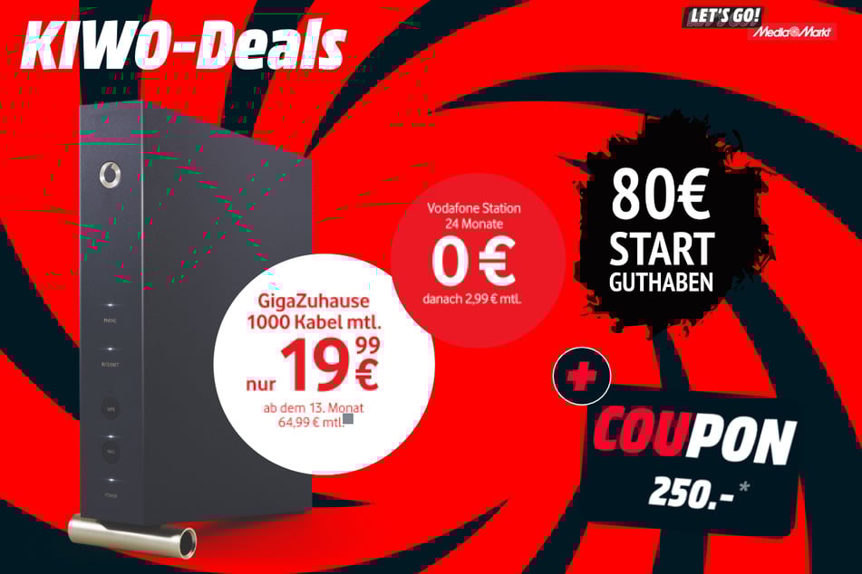 Internet von Vodafone PLUS Station PLUS Coupon.