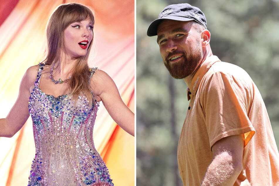 Taylor Swift (l.) and Travis Kelce are said to be enjoying their downtime together in California amid breaks in both of their professional lives