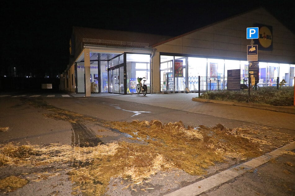 Ein Haufen voll Mist wurde vor die Lidl-Filiale an der Georg-Palitzsch-Straße gekippt.