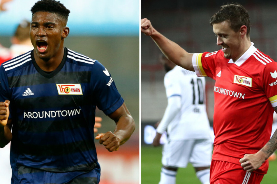 Taiwo Awoniyi (l.) kommt bei Union immer besser in Tritt. Max Kruse ist mit sechs Toren und fünf Vorlagen der Topscorer der Eisernen.