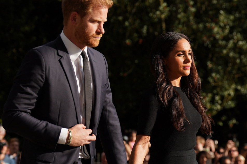 Prince Harry, Duke of Sussex, and Meghan, Duchess of Sussex, at Windsor Castle on September 10.