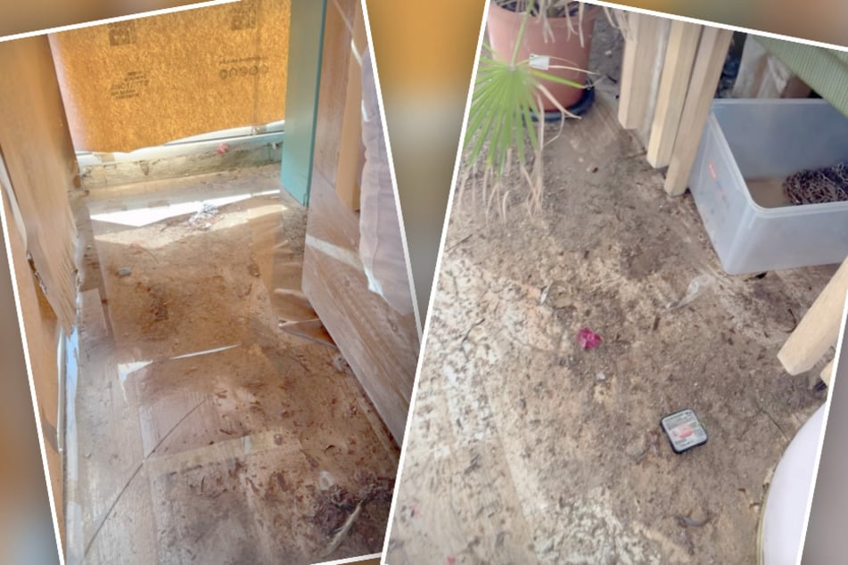 Durch das Unwetter auf Mallorca sammelte sich im "TikiBeach" jede Menge Wasser, Dreck und Schlamm.