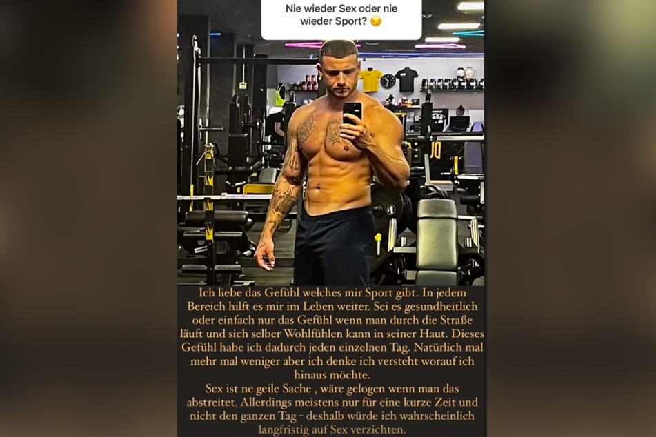 Anstatt auf Sport würde Luca lieber auf Sex verzichten.