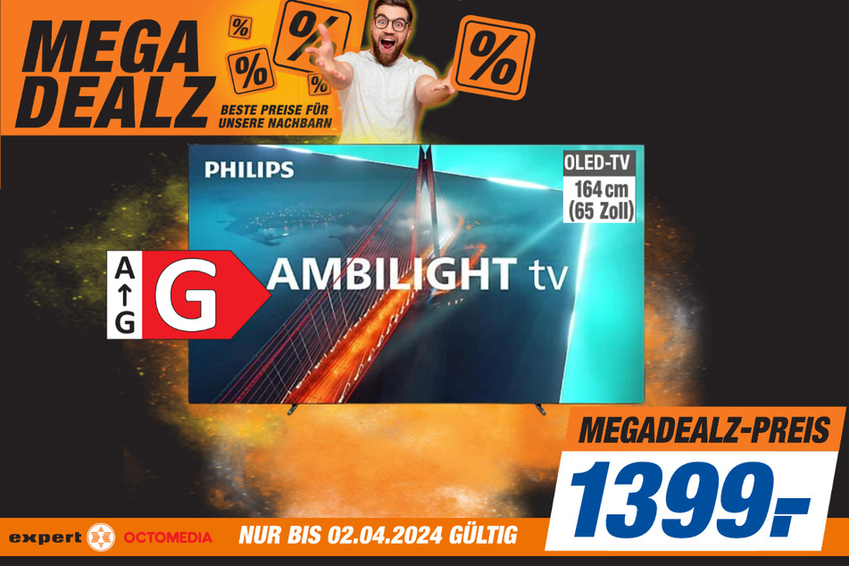 65-Zoll Philips-Fernseher für 1.399 Euro.