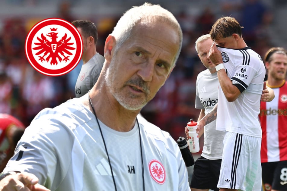 "Schuss vor den Bug": Deutliche Worte von Frankfurts Trainer Hütter nach heftiger 0:7-Klatsche im Test